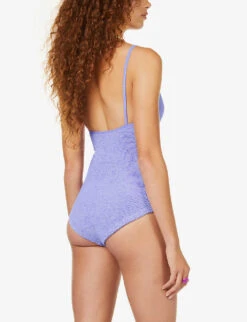 Pamela Scoop-neck Swimsuit -Reiss Shop R03841051 LILAC ALT03