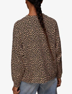 Whistles Heart Jacquard Recycled-polyester And Organic Cotton-blend Jumper 7 Whistles Heart Jacquard Recycled-polyester And Organic Cotton-blend Jumper -Reiss Shop R03843843 MULTICOLOURED ALT03