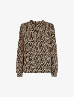 Whistles Heart Jacquard Recycled-polyester And Organic Cotton-blend Jumper