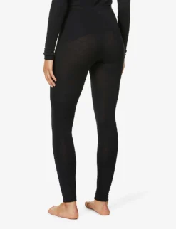 HANRO Woolen Mid-rise Wool-silk Blend Leggings 8 HANRO Woolen Mid-rise Wool-silk Blend Leggings -Reiss Shop R03848692 BLACK ALT03