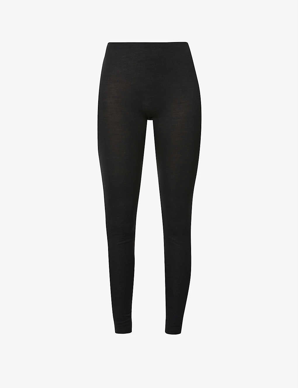 HANRO Woolen Mid-rise Wool-silk Blend Leggings 1 HANRO Woolen Mid-rise Wool-silk Blend Leggings