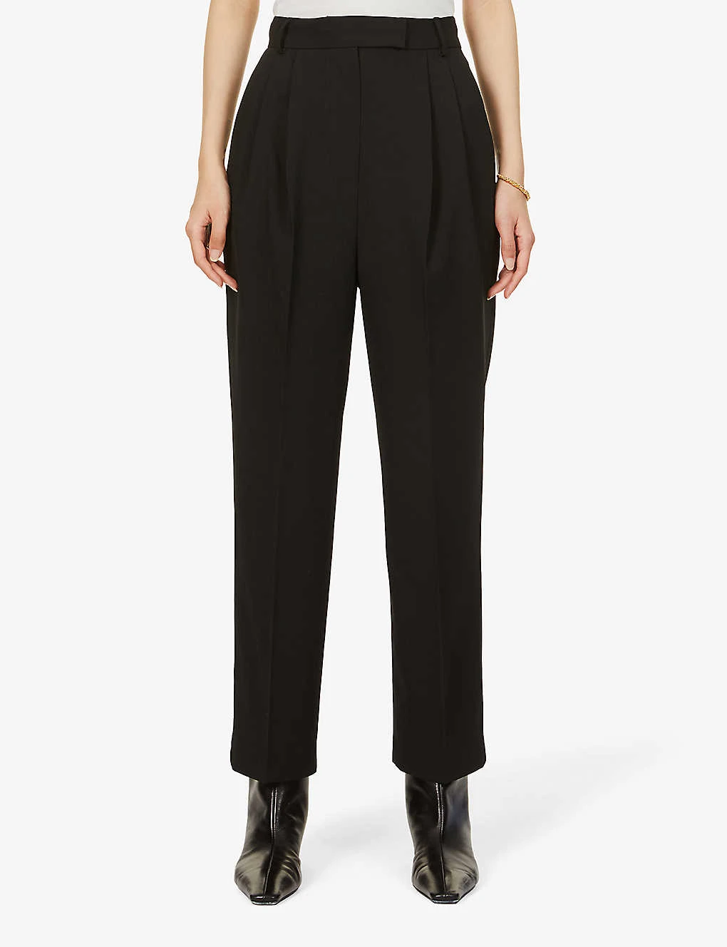 Bea High-rise Tapered Stretch-twill Trousers 3 Bea High-rise Tapered Stretch-twill Trousers - Image 3