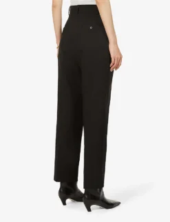 Bea High-rise Tapered Stretch-twill Trousers 8 Bea High-rise Tapered Stretch-twill Trousers -Reiss Shop R03852333 BLACK ALT03