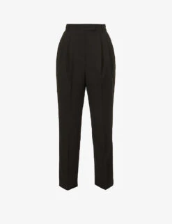 Bea High-rise Tapered Stretch-twill Trousers