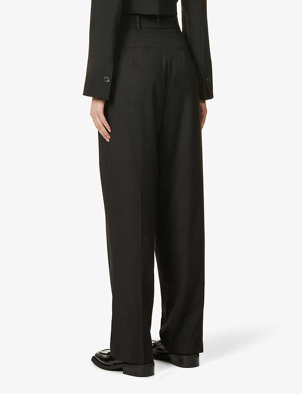 Gelso Pleated Tapered High-rise Woven Trousers 4 Gelso Pleated Tapered High-rise Woven Trousers - Image 4