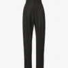 Gelso Pleated Tapered High-rise Woven Trousers