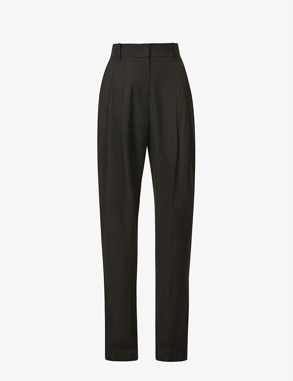 Gelso Pleated Tapered High-rise Woven Trousers 1 Gelso Pleated Tapered High-rise Woven Trousers