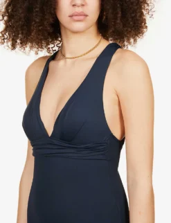 Seafolly Collective V-neck Stretch-recycled Nylon Swimsuit 9 Seafolly Collective V-neck Stretch-recycled Nylon Swimsuit -Reiss Shop R03854728 TRUENAVY ALT04