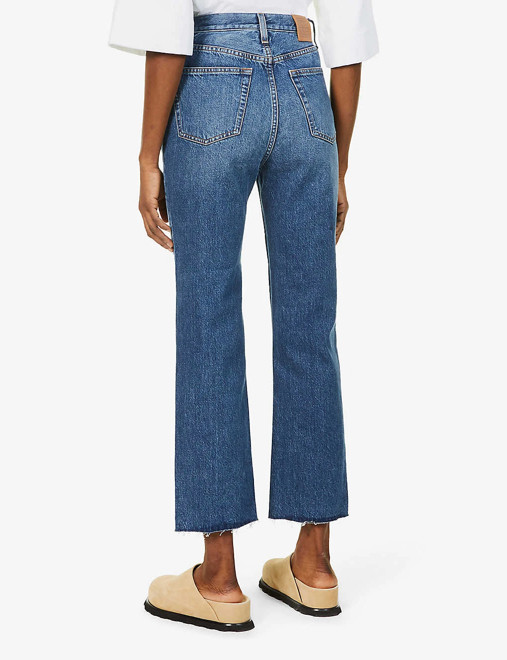 Toteme Raw-hem Straight-leg High-rise Organic-cotton Jeans 4 Toteme Raw-hem Straight-leg High-rise Organic-cotton Jeans - Image 4