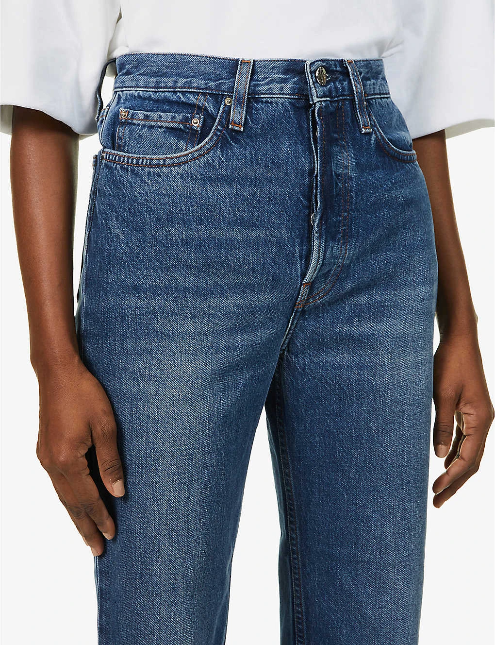 Toteme Raw-hem Straight-leg High-rise Organic-cotton Jeans 5 Toteme Raw-hem Straight-leg High-rise Organic-cotton Jeans - Image 5