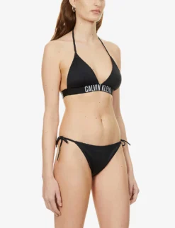 Calvin Klein Intense Power Logo-embroidered Bikini Top -Reiss Shop R03874196 PVHBLACK ALT02