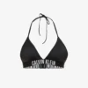 Calvin Klein Intense Power Logo-embroidered Bikini Top