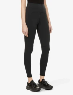 Adidas By Stella Mccartney Logo-print Fitted-leg High-rise Leggings -Reiss Shop R03885224 BLACK ALT02