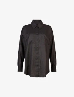 AllSaints Inez Oversized-fit Linen Shirt