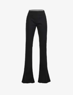 Jacquemus Le Pant Tangelo Flared High-rise Stretch-wool Trousers
