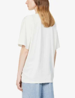 Toteme Oversized Cotton-jersey T-shirt -Reiss Shop R03890646 OFFWHITE ALT03