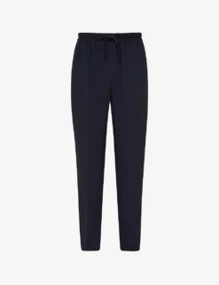 Reiss Hailey Elasticated-waist High-rise Recycled Polyester-blend Trousers