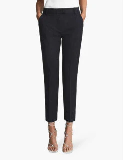 Reiss Joanne Tapered Woven Trousers 7 Reiss Joanne Tapered Woven Trousers -Reiss Shop R03897297 NAVY ALT02
