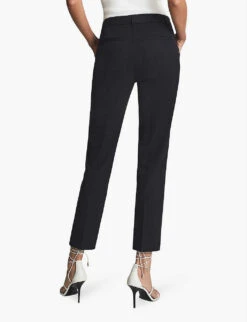 Reiss Joanne Tapered Woven Trousers 8 Reiss Joanne Tapered Woven Trousers -Reiss Shop R03897297 NAVY ALT03