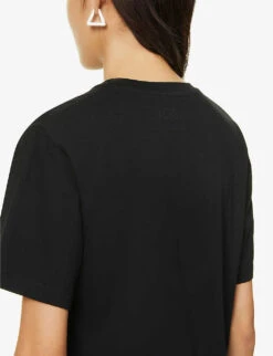 Joseph Brand-print Organic-cotton T-shirt -Reiss Shop R03900777 BLACK ALT04