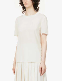 Joseph Rubin Silk-crepe Blouse 7 Joseph Rubin Silk-crepe Blouse -Reiss Shop R03900837 IVORY ALT02