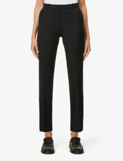 Joseph Coleman Regular-fit Mid-rise Straight Stretch-wool Trousers 7 Joseph Coleman Regular-fit Mid-rise Straight Stretch-wool Trousers -Reiss Shop R03900896 BLACK ALT02