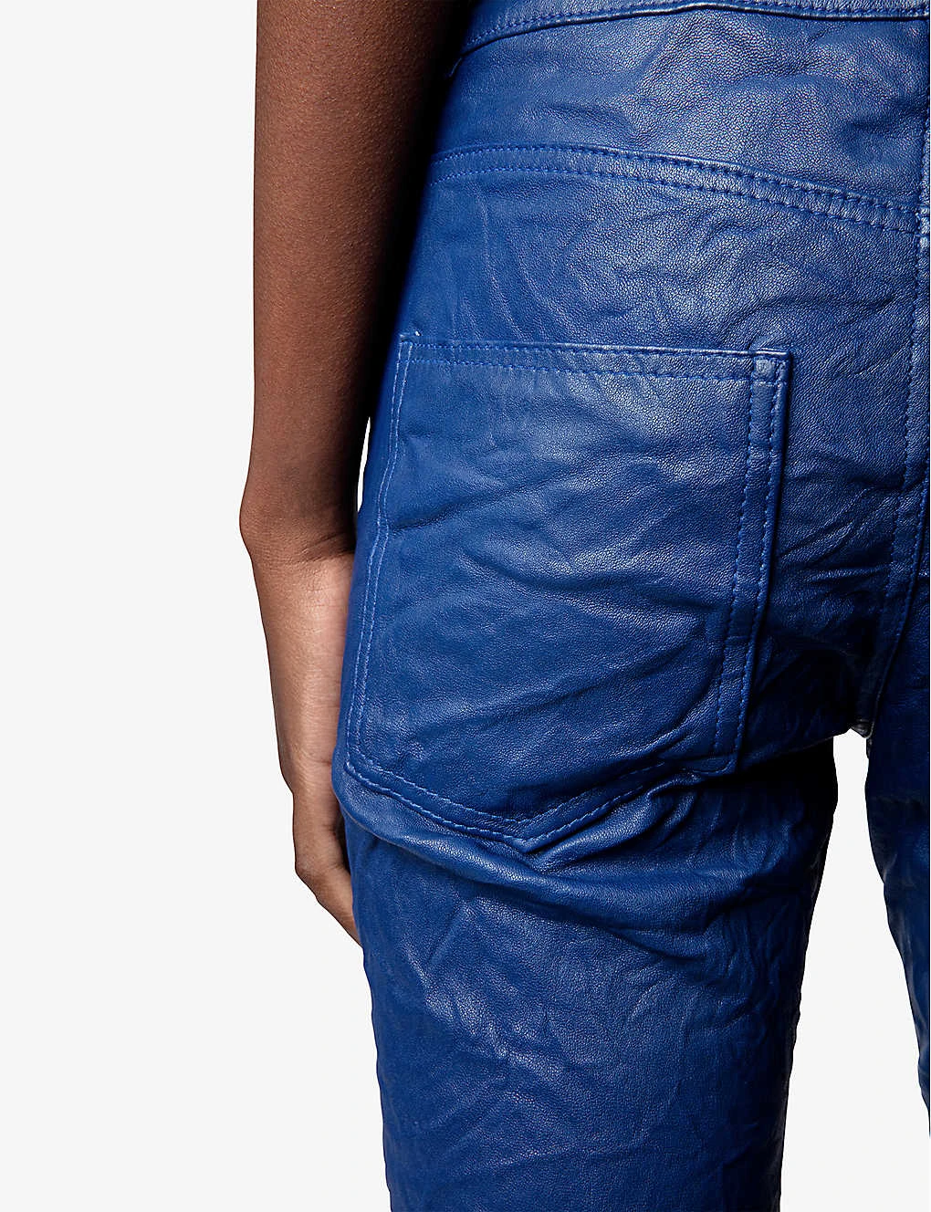 Zadig & Voltaire Phlame Slim-leg Mid-rise Leather Trousers 5 Zadig & Voltaire Phlame Slim-leg Mid-rise Leather Trousers - Image 5