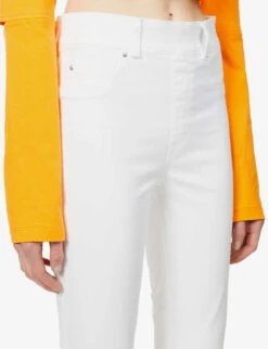 Spanx Ankle Skinny High-rise Stretch-denim Jeans 10 Spanx Ankle Skinny High-rise Stretch-denim Jeans -Reiss Shop R03912147 WHITE ALT04