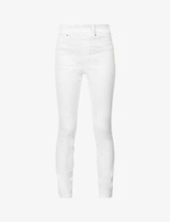 Spanx Ankle Skinny High-rise Stretch-denim Jeans