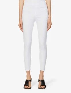 Spanx Jean-ish Mid-rise Stretch Cotton-blend Leggings -Reiss Shop R03912151 WHITE ALT02