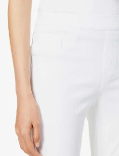 Spanx Jean-ish Mid-rise Stretch Cotton-blend Leggings -Reiss Shop R03912151 WHITE ALT04