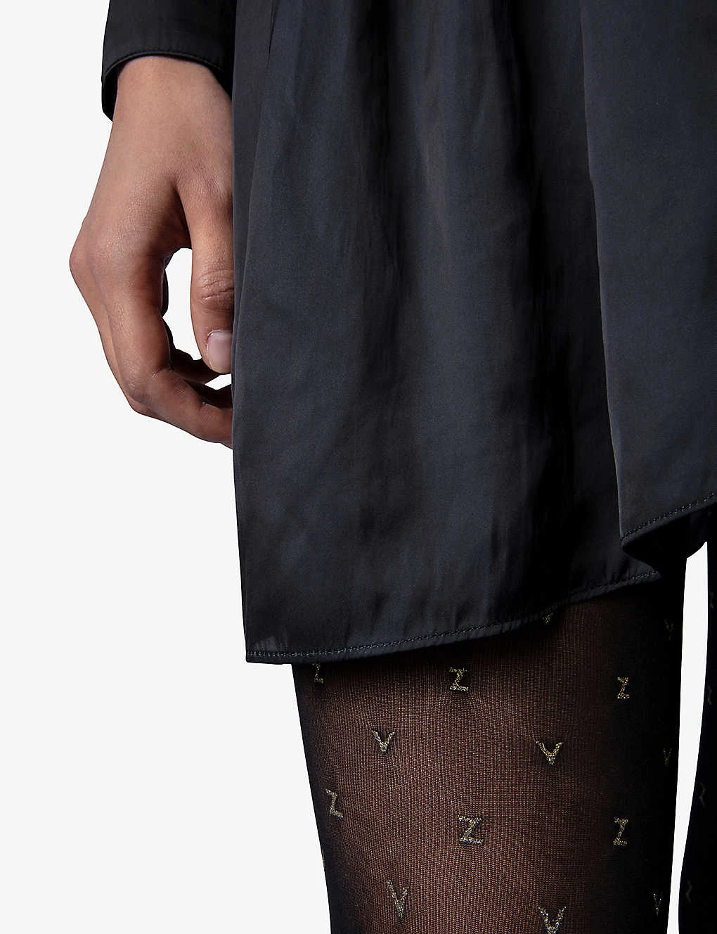 Fogal X Zadig & Voltaire ZV Metallic Monogram Tights 5 Fogal X Zadig & Voltaire ZV Metallic Monogram Tights - Image 5