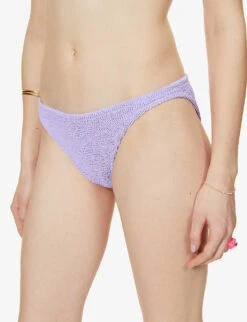 Juno Knotted Crinkled Bikini -Reiss Shop R03916774 LILAC ALT05
