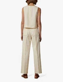 Soeur Harry Twin-pocket Cotton Trousers 5 Soeur Harry Twin-pocket Cotton Trousers -Reiss Shop R03924001 CREAM ALT02