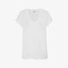 Reiss Luana V-neck Cotton-jersey T-shirt