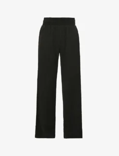 Straight-leg High-rise Woven Trousers