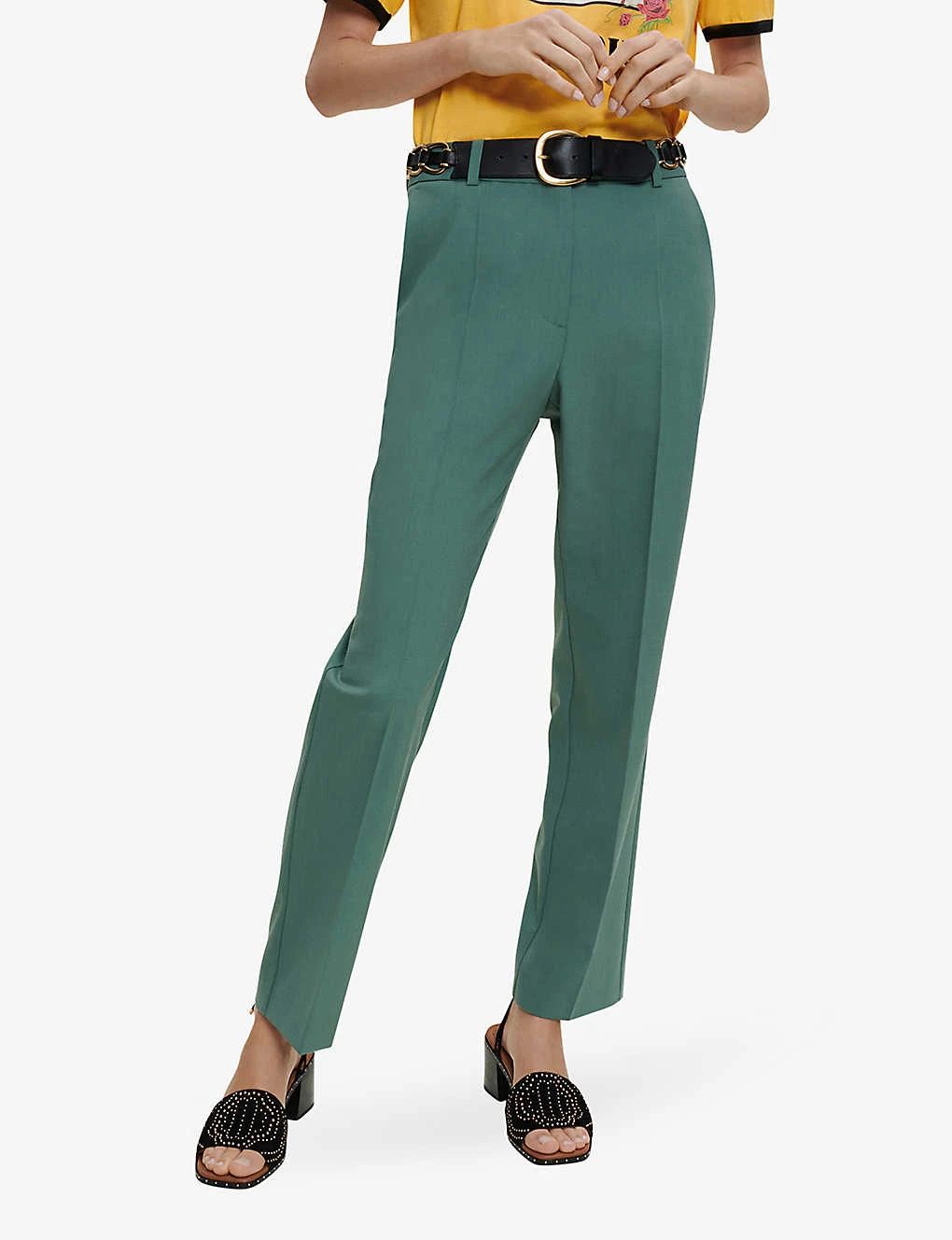 Maje Pillette Straight-leg Tailored Stretch-woven Trousers 2 Maje Pillette Straight-leg Tailored Stretch-woven Trousers - Image 2