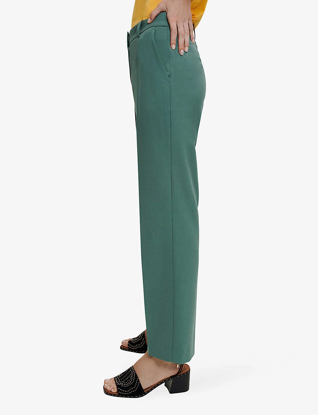 Maje Pillette Straight-leg Tailored Stretch-woven Trousers 3 Maje Pillette Straight-leg Tailored Stretch-woven Trousers - Image 3