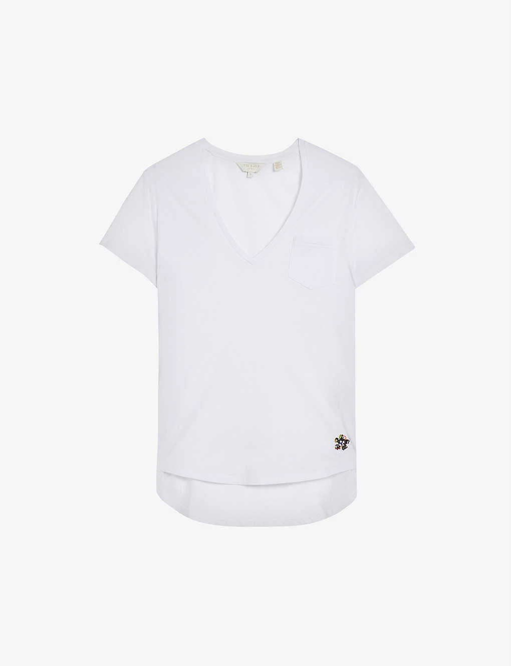 Ted Baker Lovage Relaxed-fit V-neck Cotton T-shirt 1 Ted Baker Lovage Relaxed-fit V-neck Cotton T-shirt