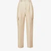 Maesa Straight-leg High-rise Stretch-woven Trousers