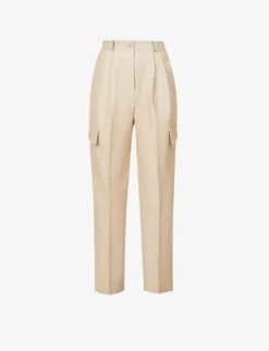 Maesa Straight-leg High-rise Stretch-woven Trousers