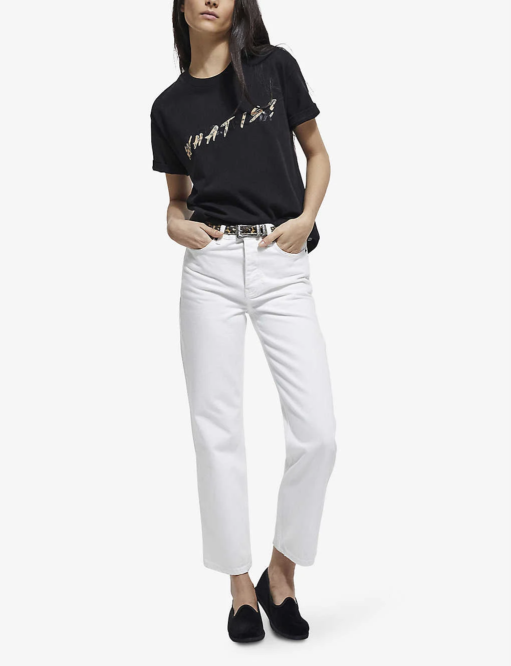 THE KOOPLES Leopard-print Logo-graphic Cotton-jersey T-shirt 2 THE KOOPLES Leopard-print Logo-graphic Cotton-jersey T-shirt - Image 2