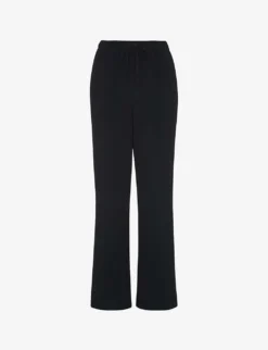 Whistles Luna Textured Stretch-woven Trousers
