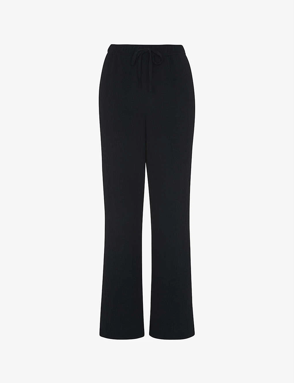 Whistles Luna Textured Stretch-woven Trousers 1 Whistles Luna Textured Stretch-woven Trousers