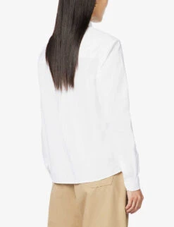 The Girlfriend A-line Organic-cotton Shirt -Reiss Shop R03980436 WHITE ALT03