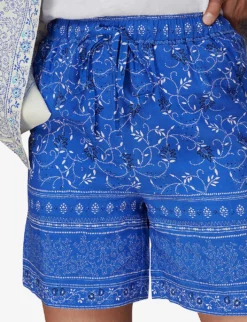 Whistles Bandana Floral-print High-rise Organic Cotton Shorts 10 Whistles Bandana Floral-print High-rise Organic Cotton Shorts -Reiss Shop R03981354 MULTICOLOURED ALT04