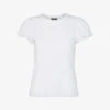 Whistles Round-neck Frilled-sleeve Cotton T-shirt