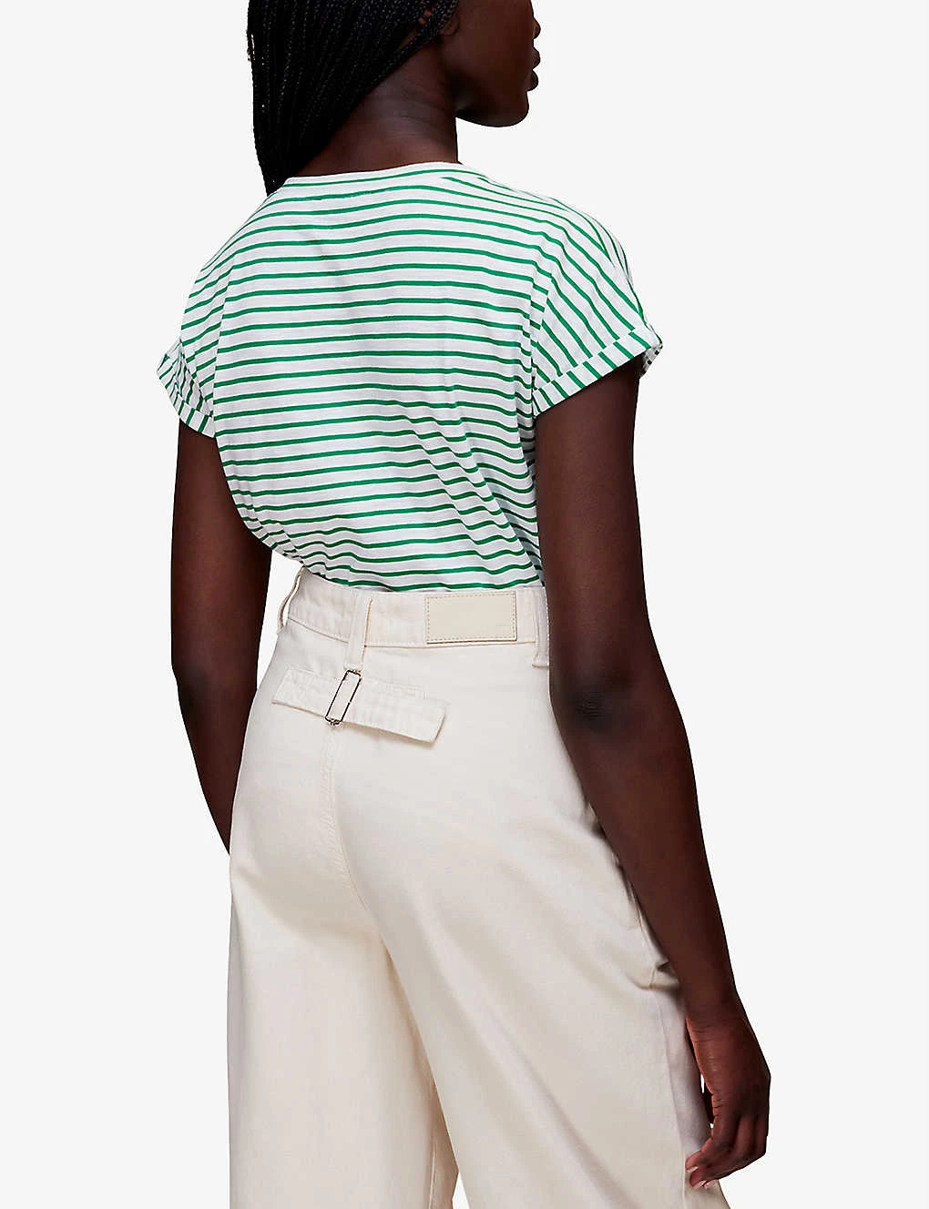 Whistles Willa Striped Cotton T-shirt 4 Whistles Willa Striped Cotton T-shirt - Image 4