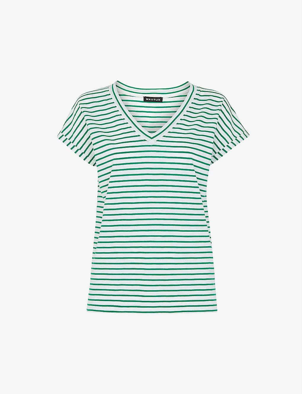 Whistles Willa Striped Cotton T-shirt 1 Whistles Willa Striped Cotton T-shirt