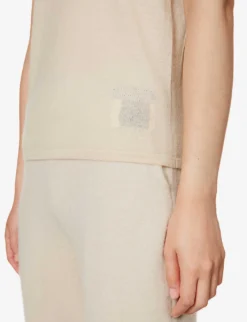 Perfect Brushed Cashmere Knitted T-shirt -Reiss Shop R03994600 CHALK ALT04